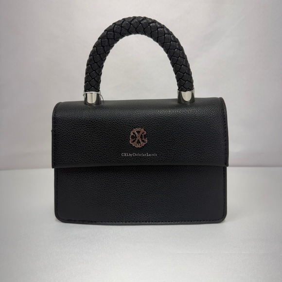 CXL by Christian Lacroix Handbags - CXL by Christian Lacroix Jardin Braided Handle Crossbody Bag Black NWT Luxury